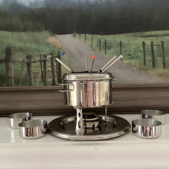 Tramontina 14 Pc Fondue Set 18/10 Stainless Steel Brazil entertaining party food - Picture 7 of 13